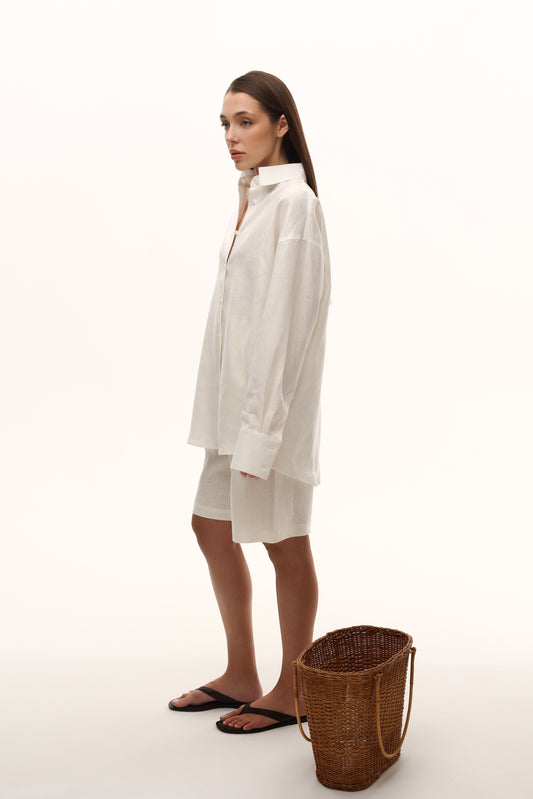 Лляні шорти бермуди