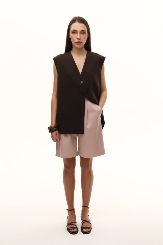 Жилет подовжений костюмного типу