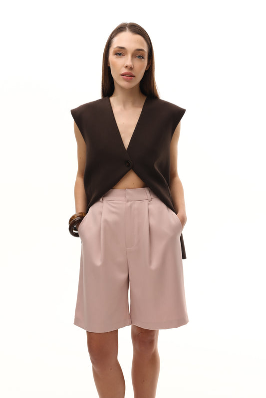 Рожеві шорти бермуди